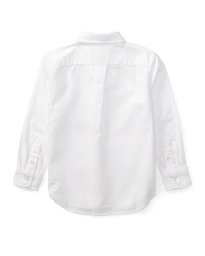 Shop Ralph Lauren Oxford Sport Shirt In White