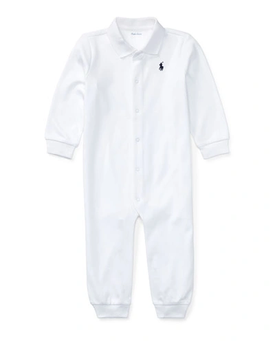 Shop Ralph Lauren Cotton Polo Coverall In White