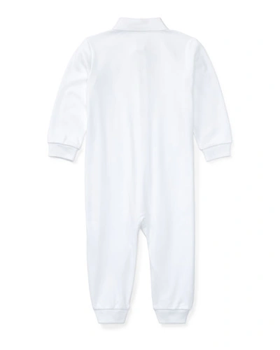 Shop Ralph Lauren Cotton Polo Coverall In White