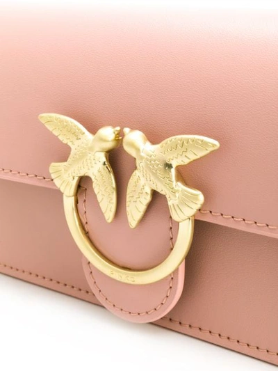 Shop Pinko Love Belt Bag In Pink