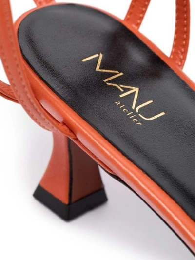 Shop Manu Atelier 50 Strap Sandals In Red