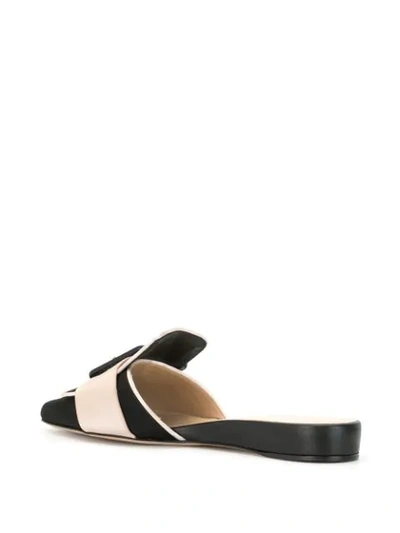 Shop Ports 1961 Buckled 20mm Wedge Mules In Black
