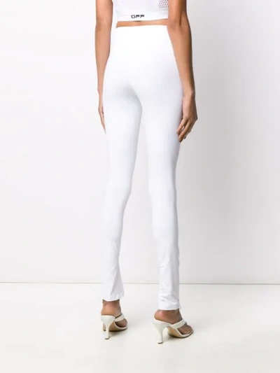 Shop Off-white Active Split Leg Leggings In White