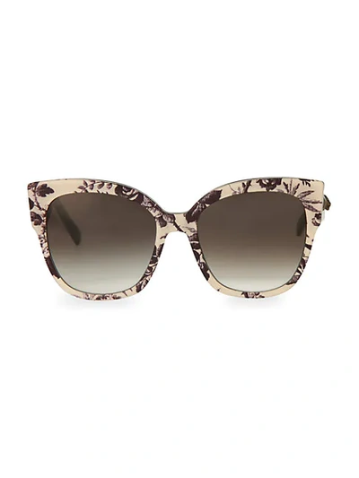 Shop Gucci 55mm Square Sunglasses In Multi