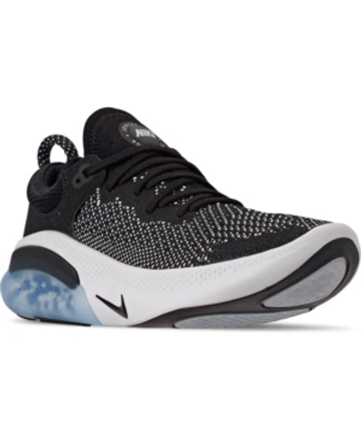 Shop Nike Men's Joyride Run Flyknit Running Sneakers From Finish Line In Black