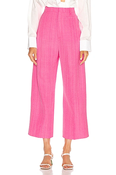 Shop Jacquemus Le Pantalon Santon In Pink