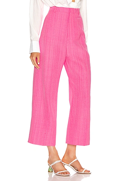 Shop Jacquemus Le Pantalon Santon In Pink