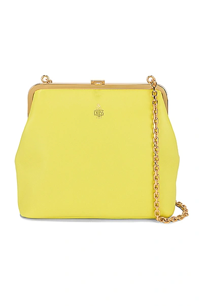 Shop Mark Cross Susanna Frame Pouch Bag In Citron