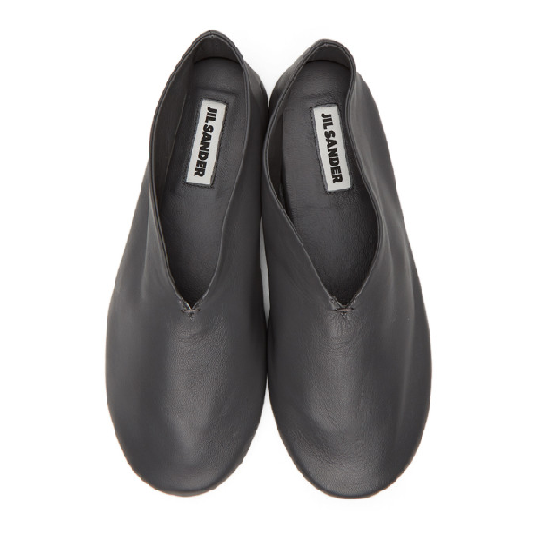 jil sander leather slippers