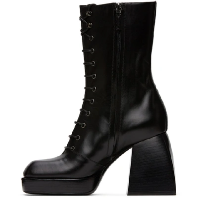 Shop Nodaleto Black Bulla Lace-up Boots In Black Soul