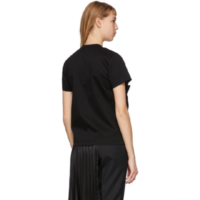 Shop Noir Kei Ninomiya Black Bow Sash T-shirt In 1 Black