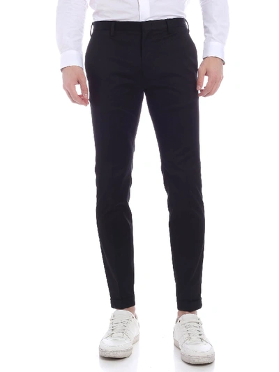 Shop Paul Smith Turned-up Bottom Pants In Black
