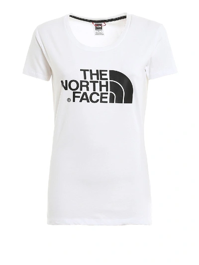 Shop The North Face White T-shirt With Contrasting Logo Print