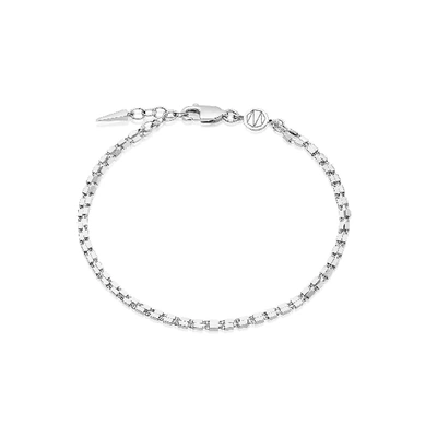 Shop Missoma Box Link Double Chain Bracelet Sterling Silver