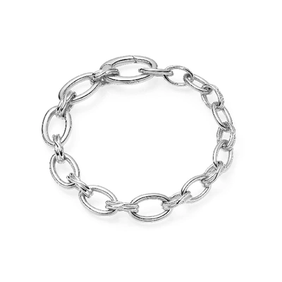 Shop Missoma Graduated Oval Chain Bracelet Silver Plated