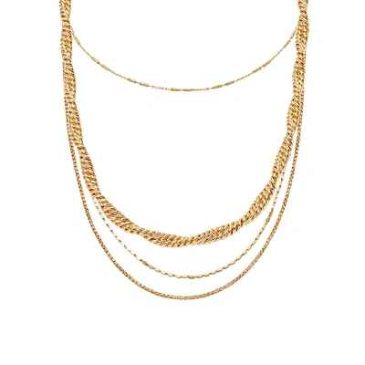 Shop Missoma Gold Marina & Vervelle Chain Choker Necklace Set