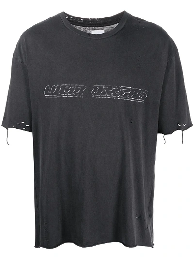Alchemist T-shirt In Distressed-optik In Black
