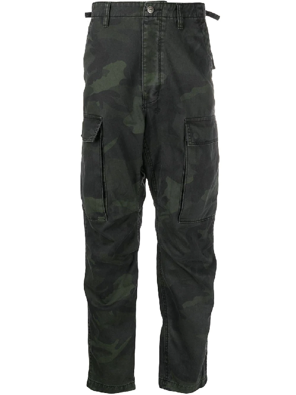 Ksubi Camouflage Print Cargo Pants In Black | ModeSens