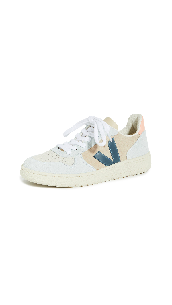 veja v10 beige blue pink