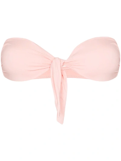 Shop Melissa Odabash Caribe Bandeau-style Bikini Top In Pink