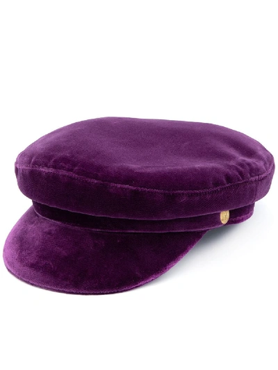 Shop Manokhi X Toukitsou Greek Fisherman Hat In Purple