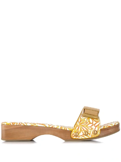 Shop Jacquemus Les Tatanes Sandals In Yellow