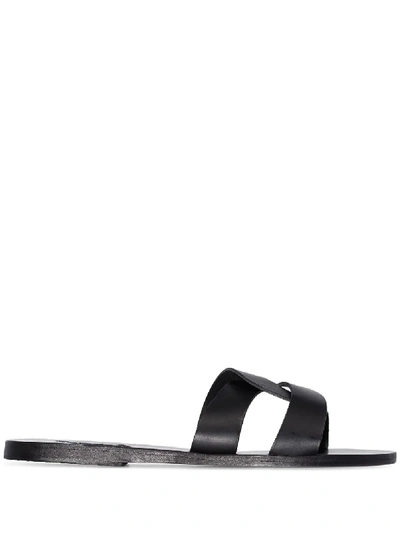 Shop Ancient Greek Sandals Desmos Slip-on Slides In Black