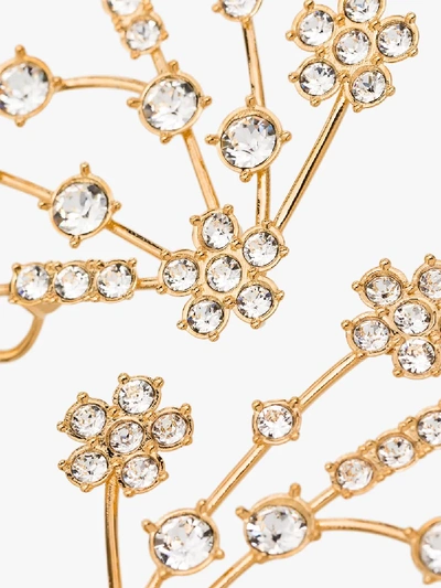 Shop Panconesi Gold-plated Crystal Flower Earrings