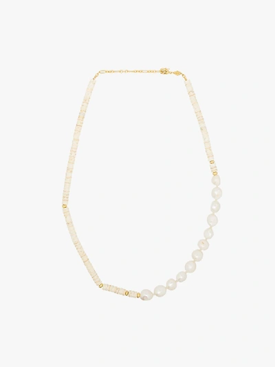 Shop Anni Lu Gold-plated Nomad Pearl Necklace