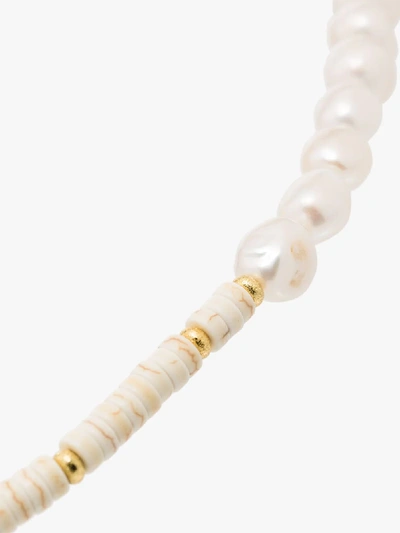 Shop Anni Lu Gold-plated Nomad Pearl Necklace