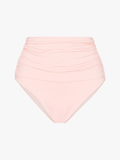 Shop Melissa Odabash Caribe High Waist Bikini Bottoms In Pink