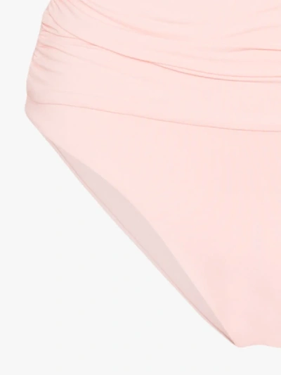 Shop Melissa Odabash Caribe High Waist Bikini Bottoms In Pink