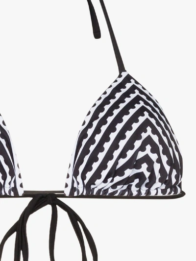 Shop Mary Katrantzou Postage Stamp Bikini In Black