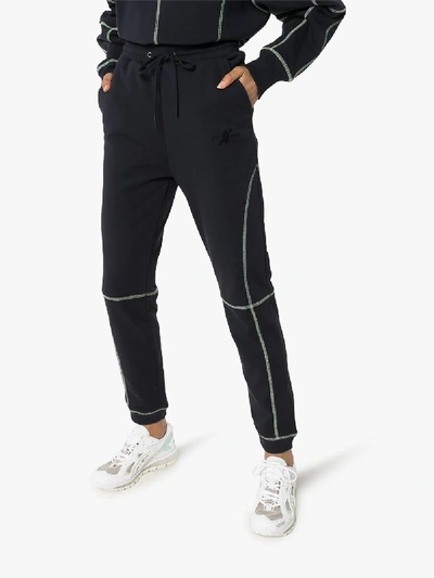 Shop Daily Paper Hakimblai Piped Sports Performance Sweatpants In Blue