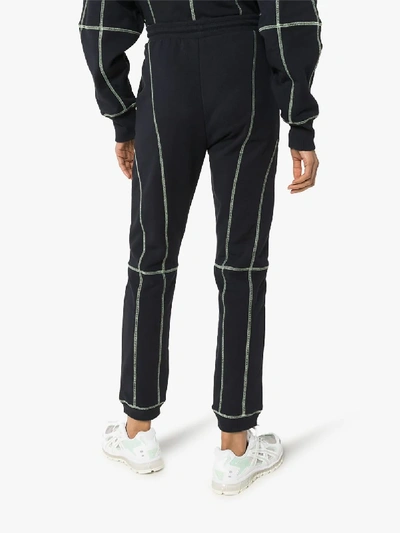 Shop Daily Paper Hakimblai Piped Sports Performance Sweatpants In Blue