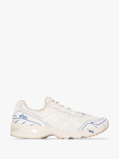 Shop Asics X Above The Clouds White Gel-1090 Sneakers In Blue