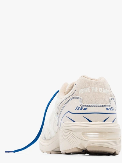 Shop Asics X Above The Clouds White Gel-1090 Sneakers In Blue
