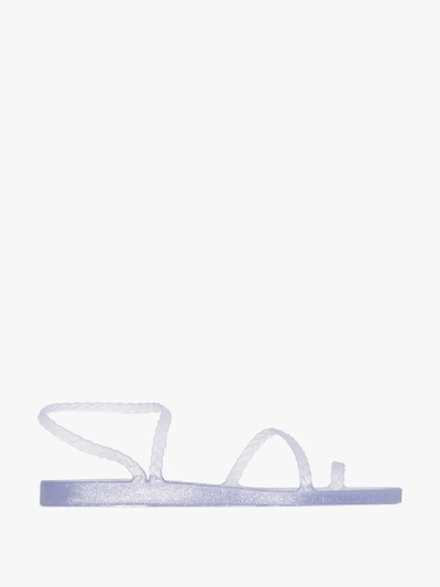 Shop Ancient Greek Sandals Eleftheria Rubber Sandals In White