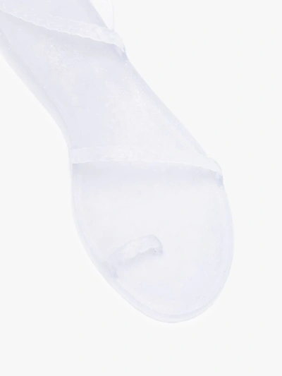 Shop Ancient Greek Sandals Eleftheria Rubber Sandals In White