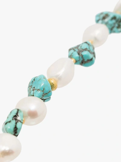 Shop Anni Lu Gold-plated Beach Cocktail Turquoise Bracelet