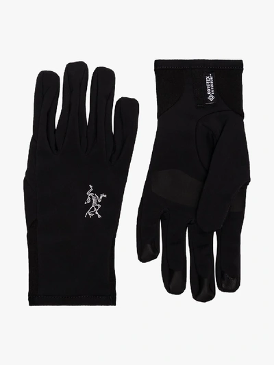 Shop Arc'teryx Black Venta Gloves In Blue