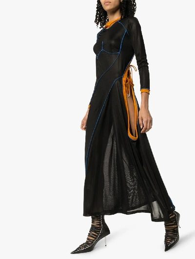 Shop Y/project Multi-tie Mesh Dress In Black