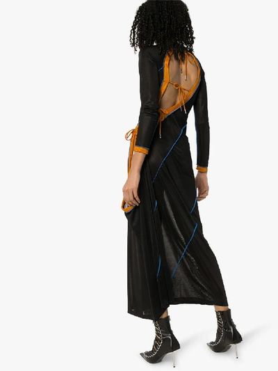Shop Y/project Multi-tie Mesh Dress In Black