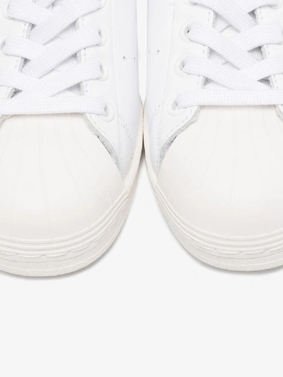 Shop Adidas Originals Superstan Leather Sneakers In White