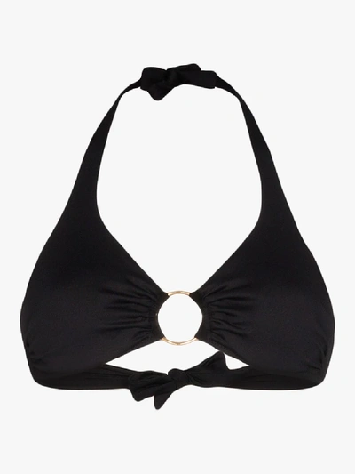 Shop Melissa Odabash Brussels Halterneck Bikini Top In Black