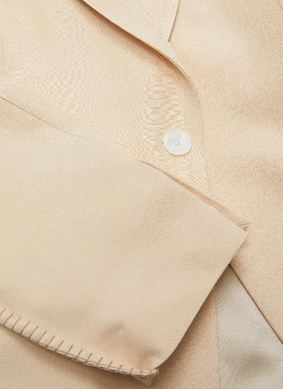 Shop Acne Studios Blanket Stitch Suit Jacket In Brown