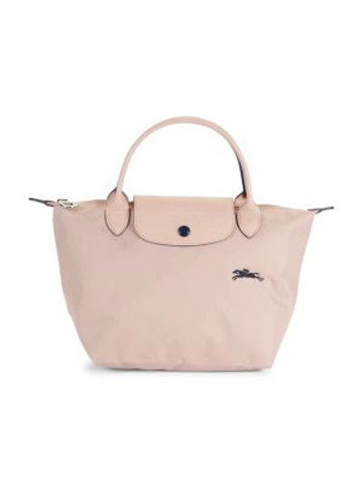 Shop Longchamp Le Pliage Club Nylon Top Handle Bag In Pink