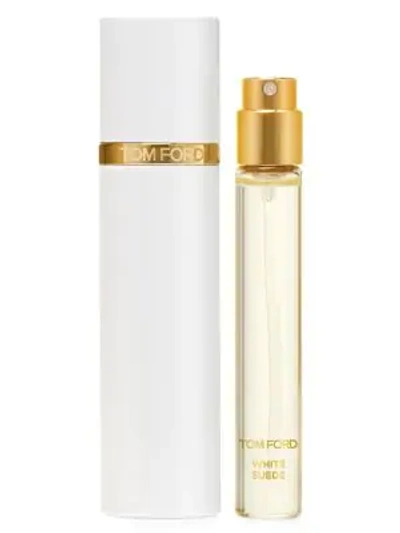 Shop Tom Ford White Suede Travel Spray