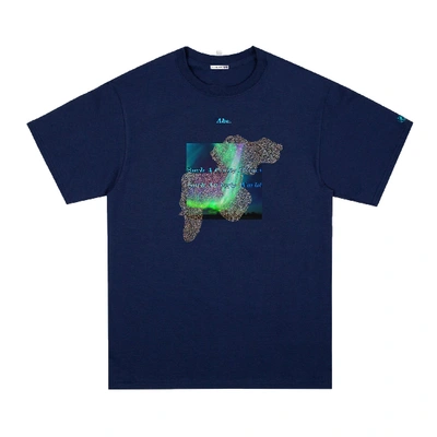 Pre-owned Advisory Board Crystals Such A Pretty Planet, Such An Ugly World Scene 5 Tee Navy