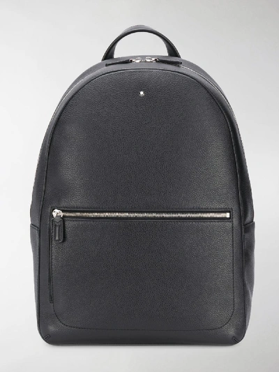 Shop Montblanc Soft Grain Medium Backpack In Black